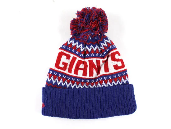 New York Giants New Era Pom Beanie (TEAM COLORS)