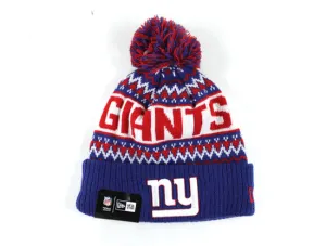 New York Giants New Era Pom Beanie (TEAM COLORS)