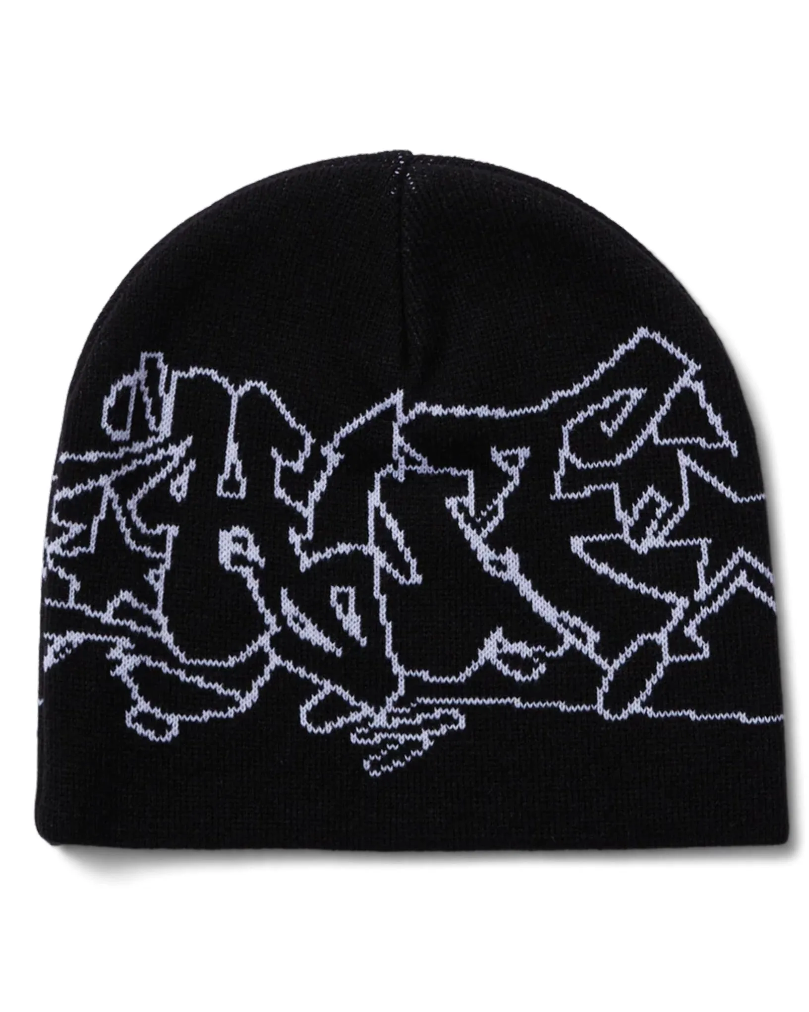 Outlines Skull Beanie - Black