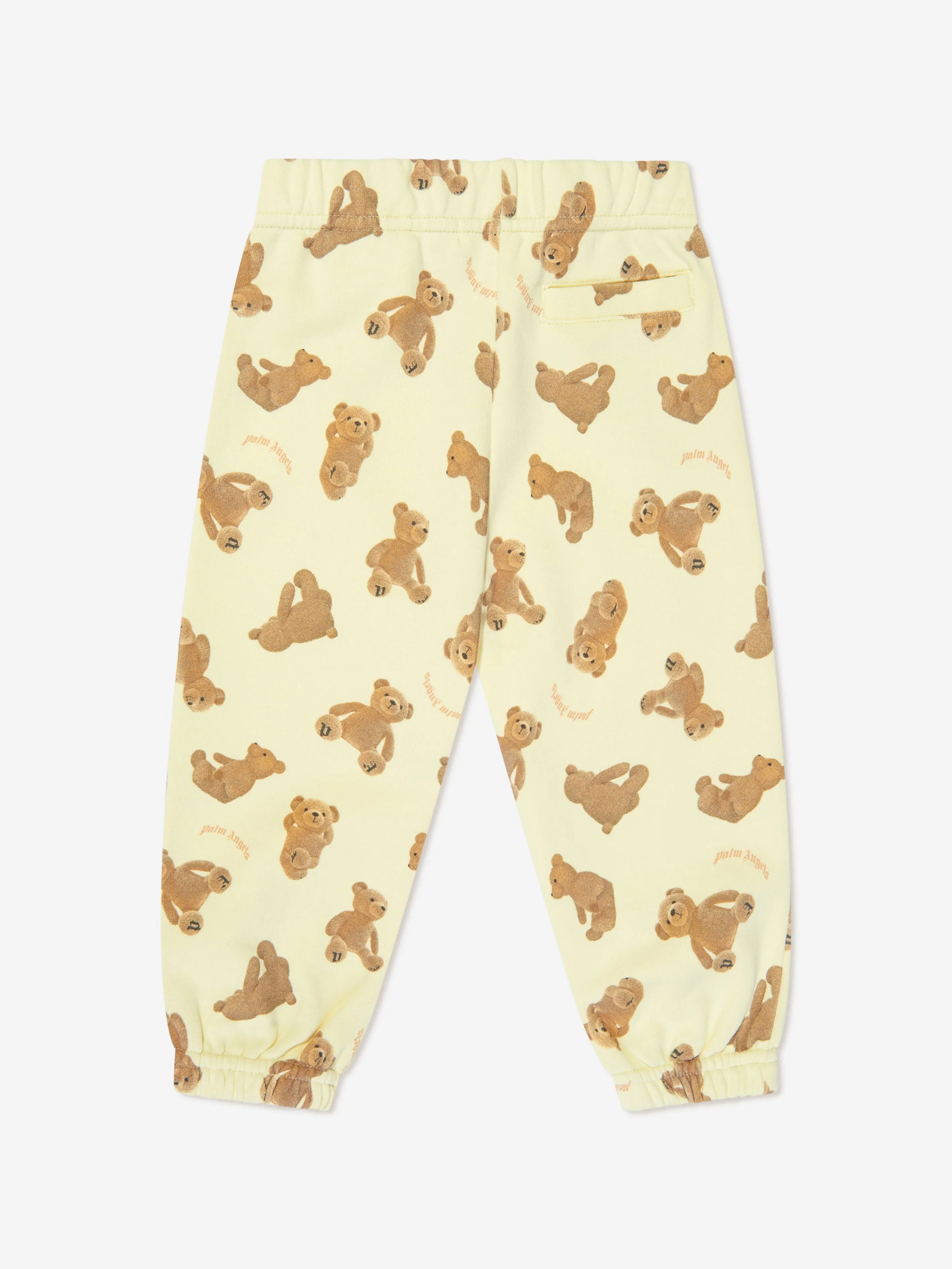 Palm Angels Baby AOP PA Bears Joggers in Yellow