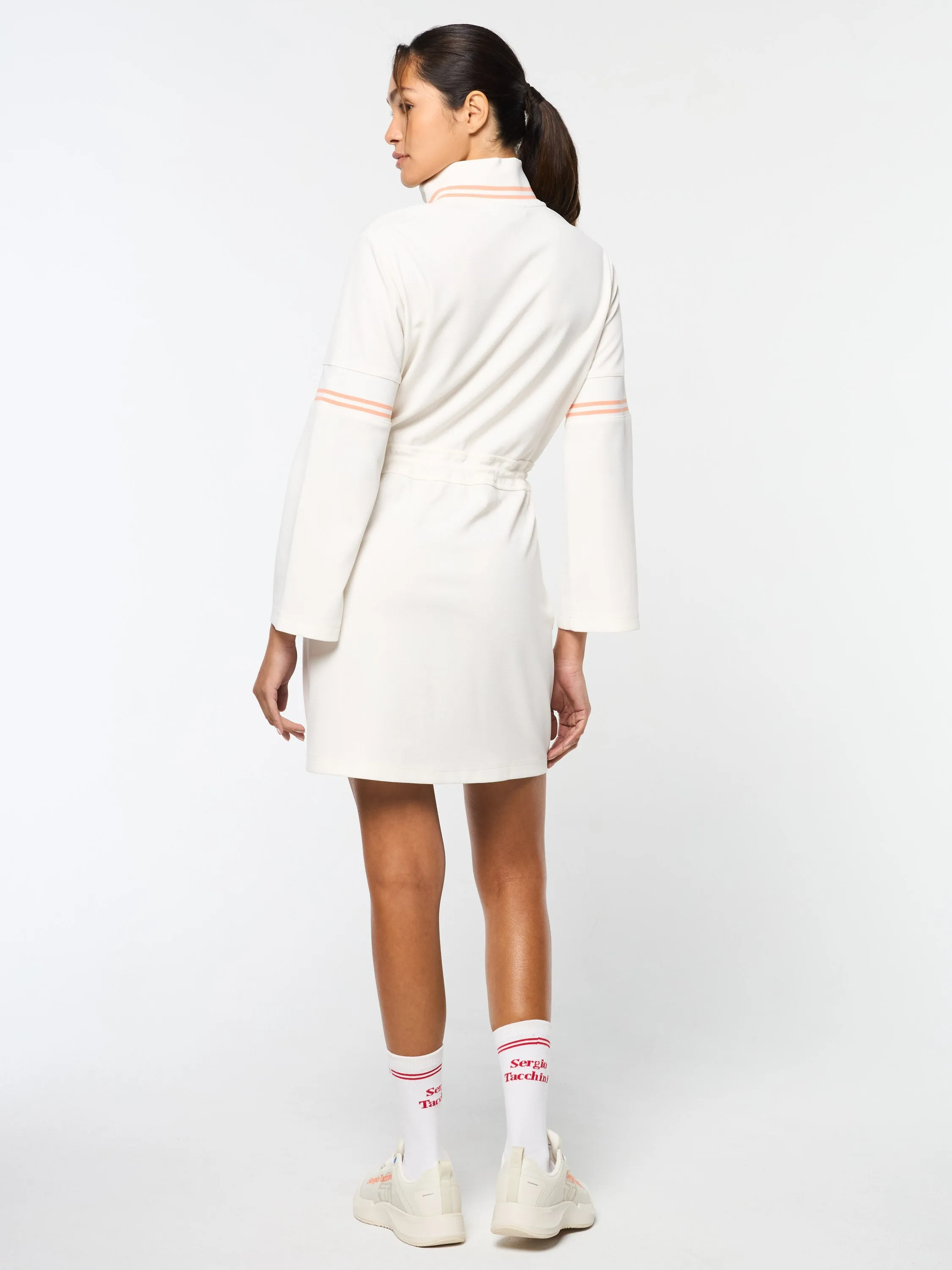 Pavia Twill Dress- Gardenia