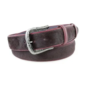 Pomegranate Pony Hair Filigree Belt