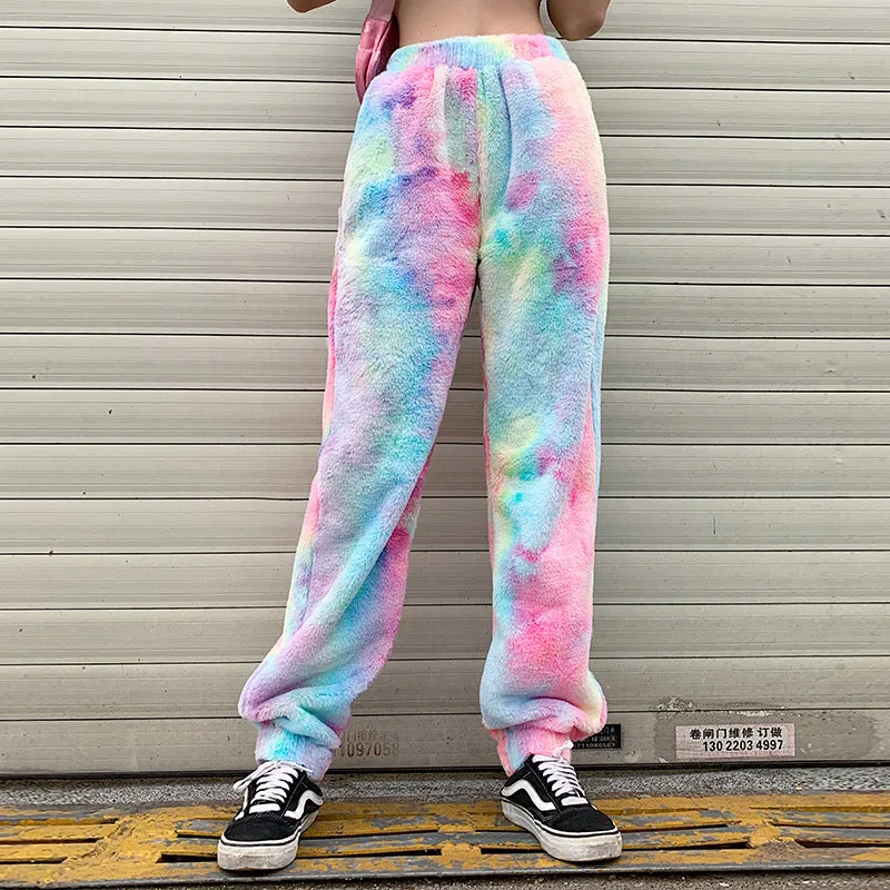 Rainbow High Waist Joggers