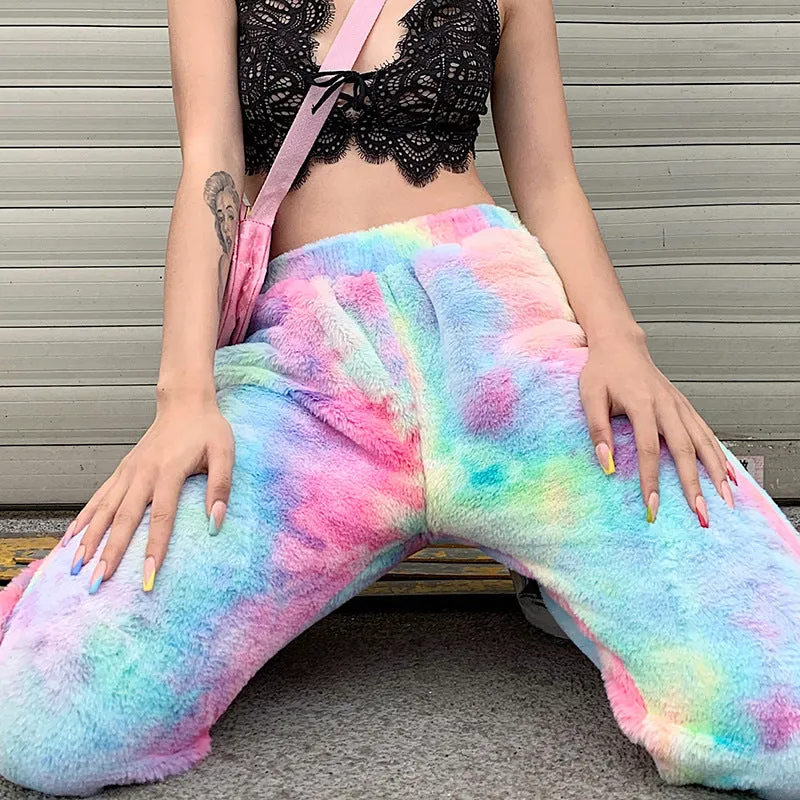 Rainbow High Waist Joggers