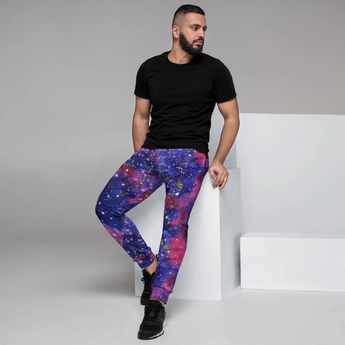 Red Galaxy Men's Street Joggers