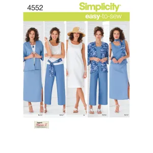 Simplicity Pattern S4552 Misses' & Plus Size Sportswear