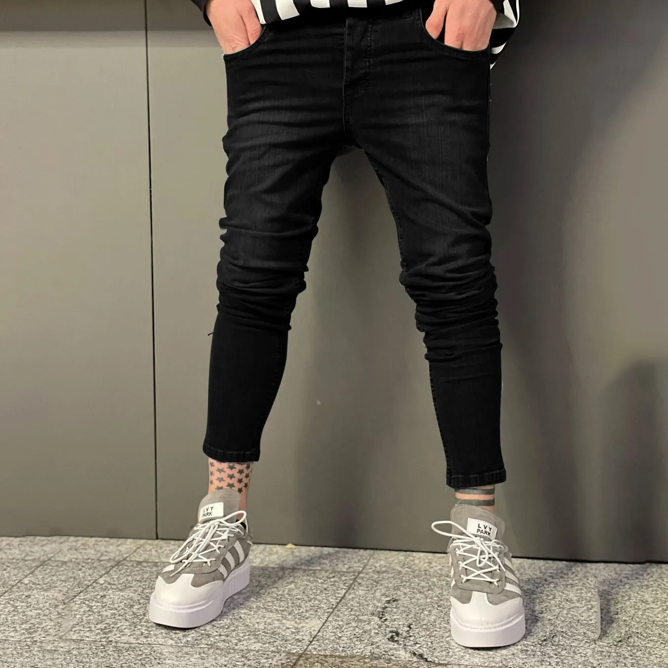 Stretch Jeans Slim Skinny Pants Casual Trousers