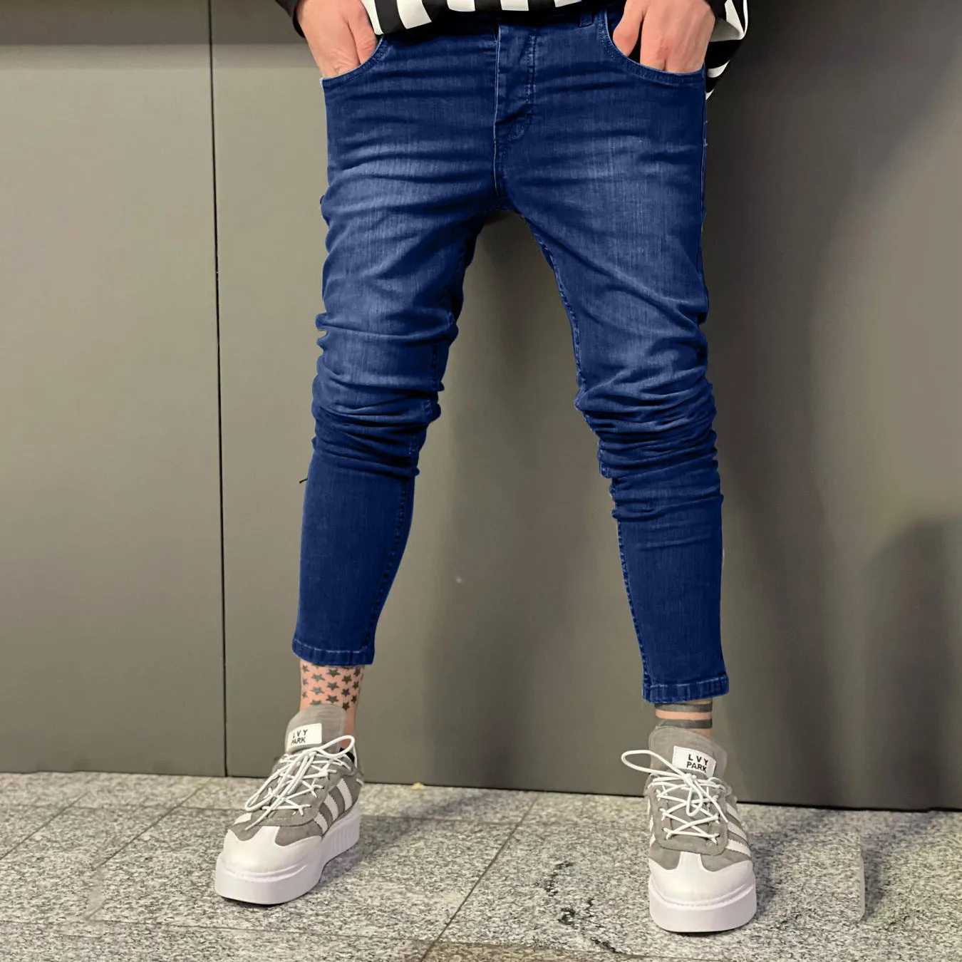 Stretch Jeans Slim Skinny Pants Casual Trousers