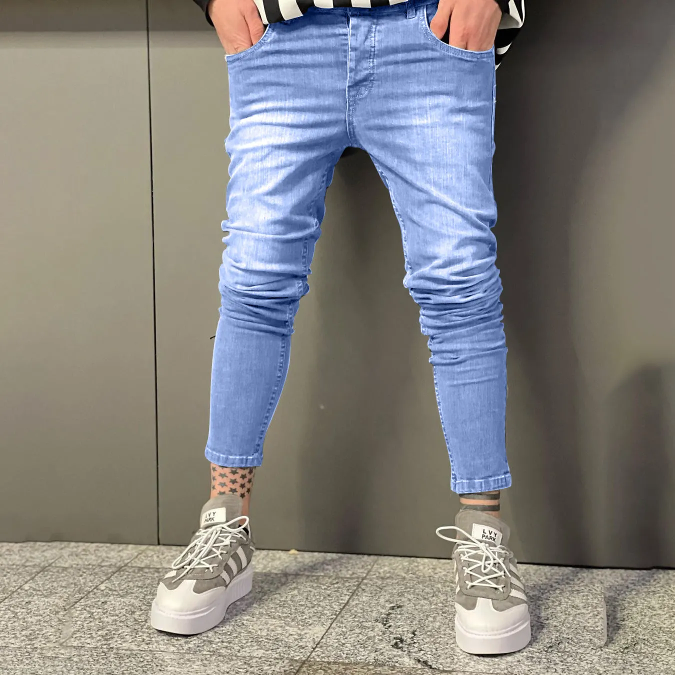 Stretch Jeans Slim Skinny Pants Casual Trousers