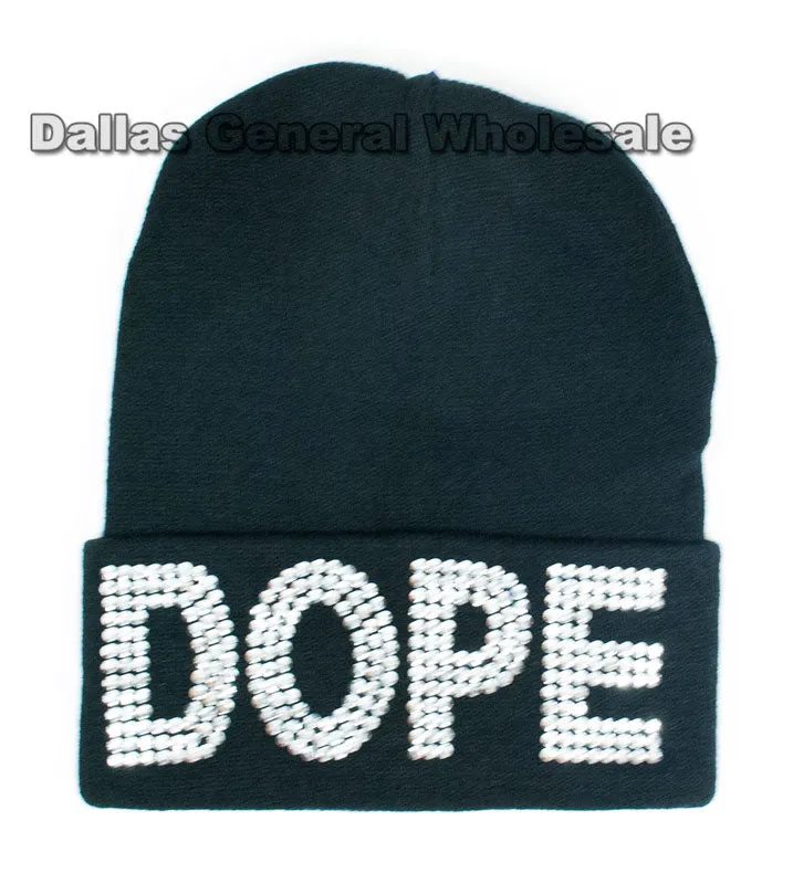 Studded Winter Fashion Beanie Caps Wholesale