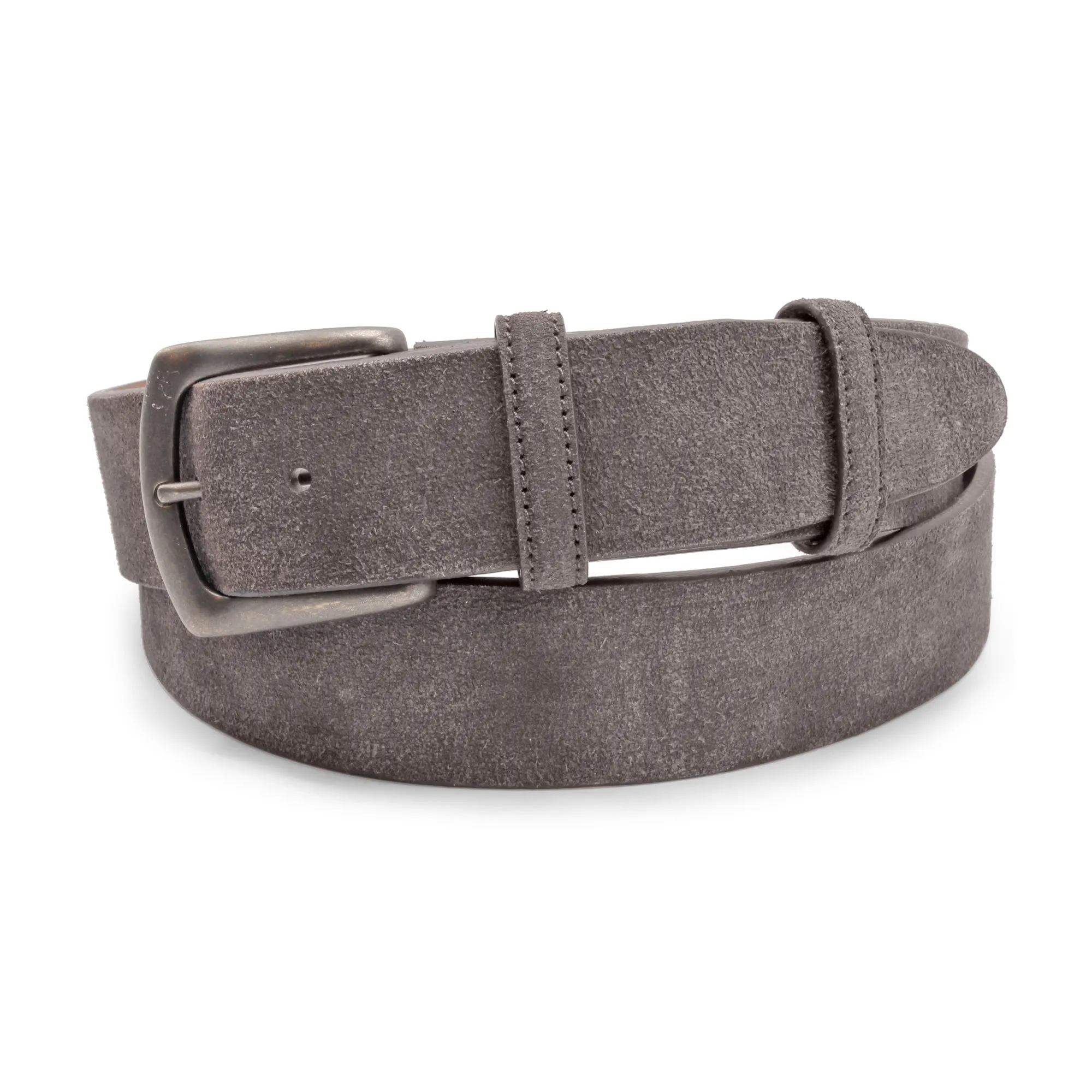 Supple Dark Brown Suede Belt