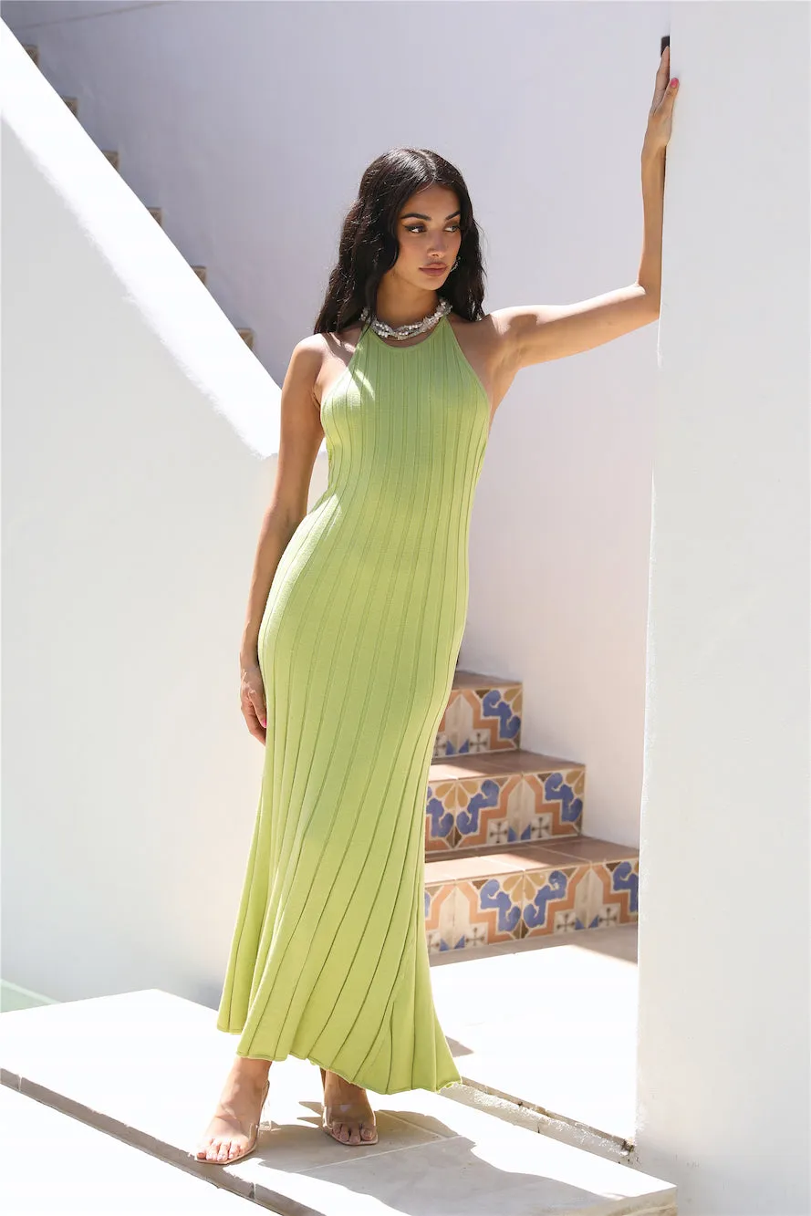 Taking Chances Maxi Dress Green