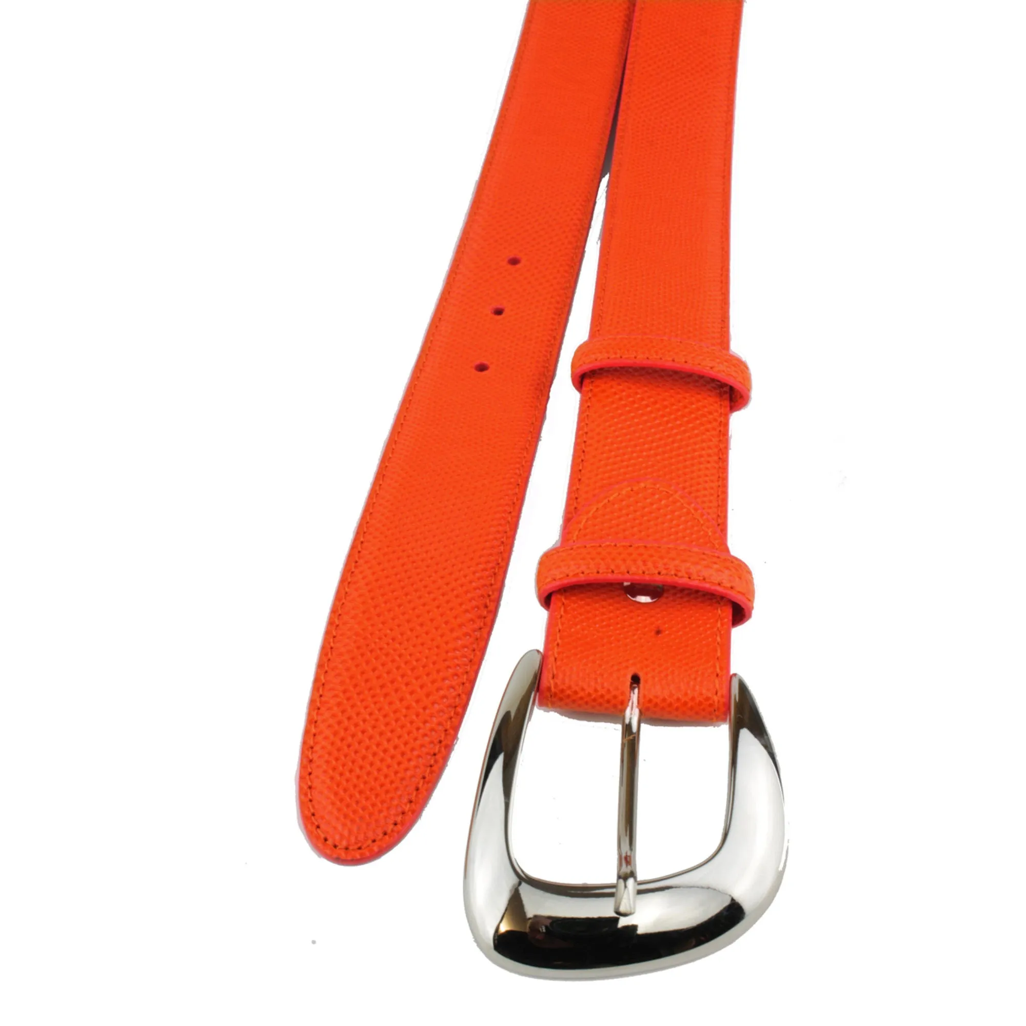 Tangerine Carung Obtuse Prong Belt