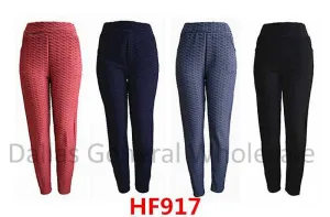 Textured Fur Insulated Work Out Leggings Pants Wholesale