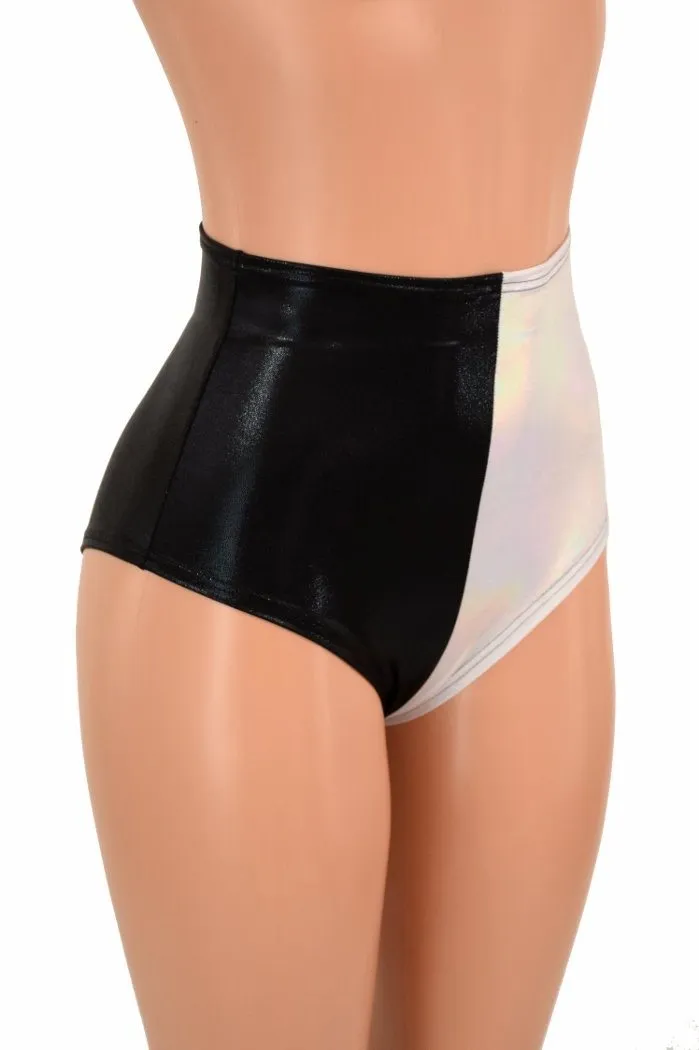 Two Tone High Waist "Siren" Shorts