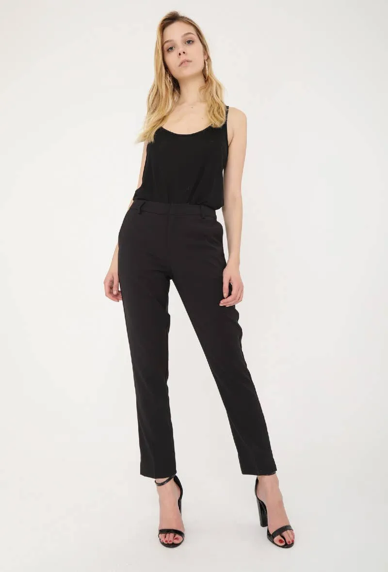 Women's Natacha Straight Cut Pants / Black