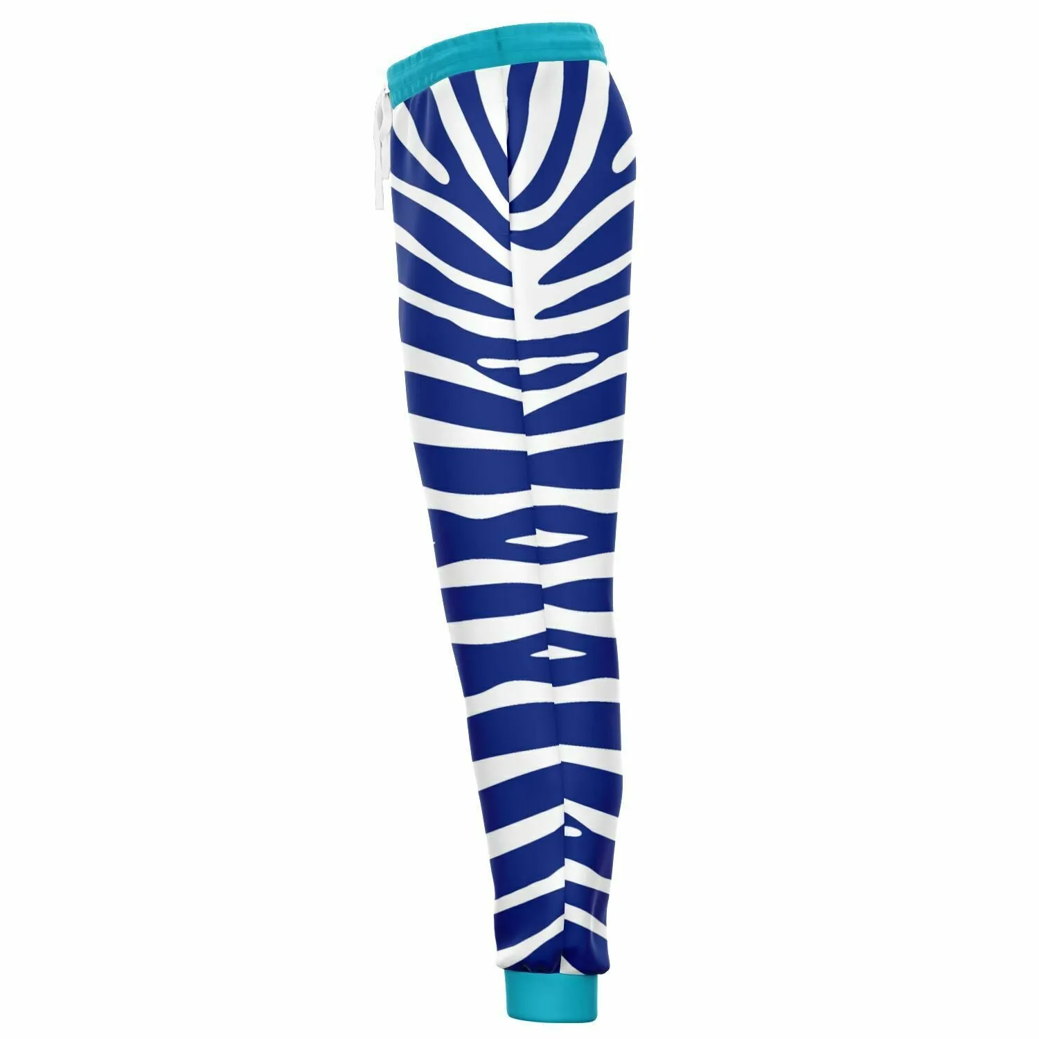 Zebra in Blue Royal Eco-Poly Unisex Joggers