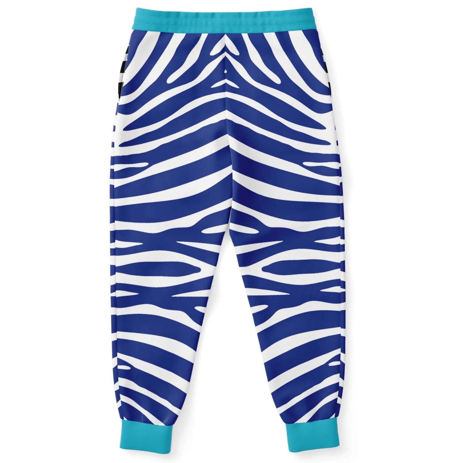 Zebra in Blue Royal Eco-Poly Unisex Joggers