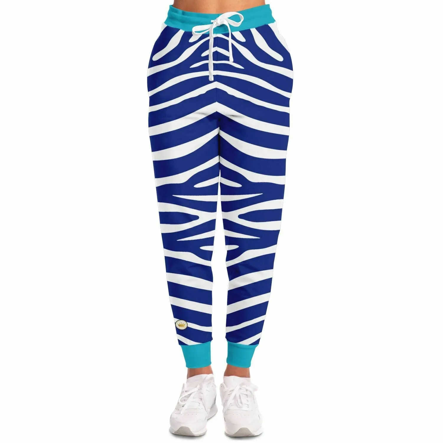 Zebra in Blue Royal Eco-Poly Unisex Joggers